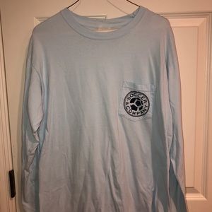 light blue soccer&co long sleeved t-shirt